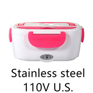 HeatMate™ – Electric Heated Lunch Box with Stainless Steel Food Warmer