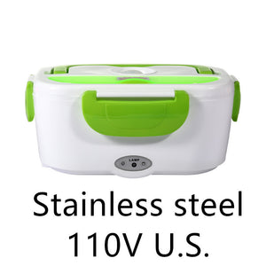 HeatMate™ – Electric Heated Lunch Box with Stainless Steel Food Warmer