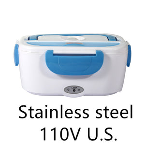 HeatMate™ – Electric Heated Lunch Box with Stainless Steel Food Warmer