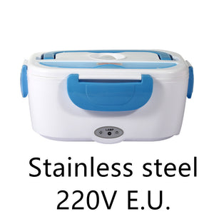 HeatMate™ – Electric Heated Lunch Box with Stainless Steel Food Warmer