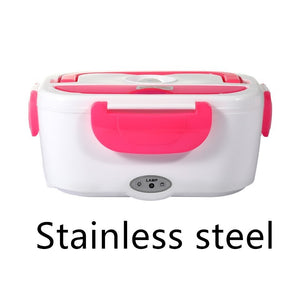 HeatMate™ – Electric Heated Lunch Box with Stainless Steel Food Warmer