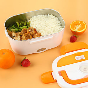 HeatMate™ – Electric Heated Lunch Box with Stainless Steel Food Warmer