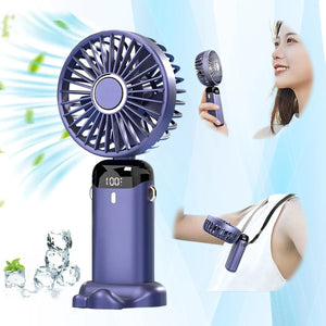 CoolBreeze™ Flex – Foldable Neck Hanging Fan with 5-Speed Air Boost