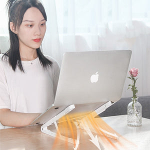 LiftEase™ – Adjustable Folding Laptop Stand with Cooling Support