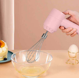 Mini Wireless Electric Egg Beater & Milk Frother – 3 Speed USB