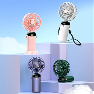 CoolBreeze™ Flex – Foldable Neck Hanging Fan with 5-Speed Air Boost