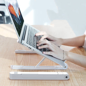 LiftEase™ – Adjustable Folding Laptop Stand with Cooling Support
