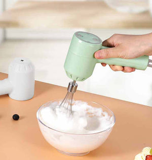 Mini Wireless Electric Egg Beater & Milk Frother – 3 Speed USB